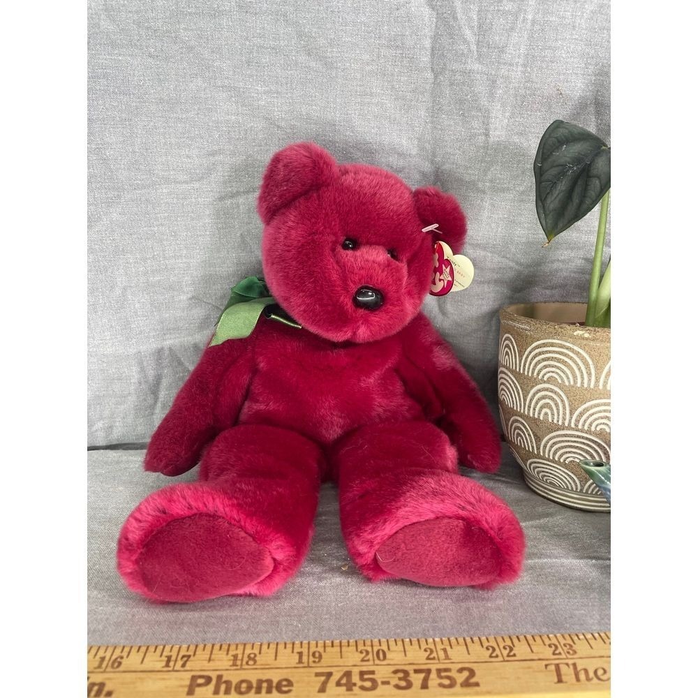 Vintage 1998 Ty Beanie Buddy Teddy Cranberry